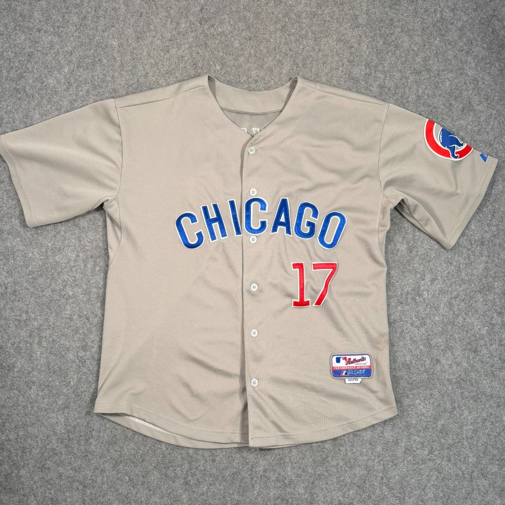 Authentic Collection MLB Chicago Cubs #17 Kris Bryant Jersey Men's Size 50